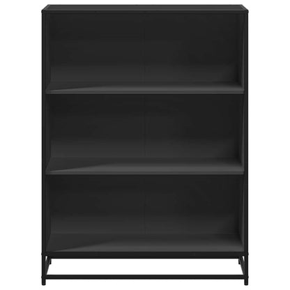 vidaXL Bibliothèque noire 80,5x35x107,5 cm en bois d'ingénierie