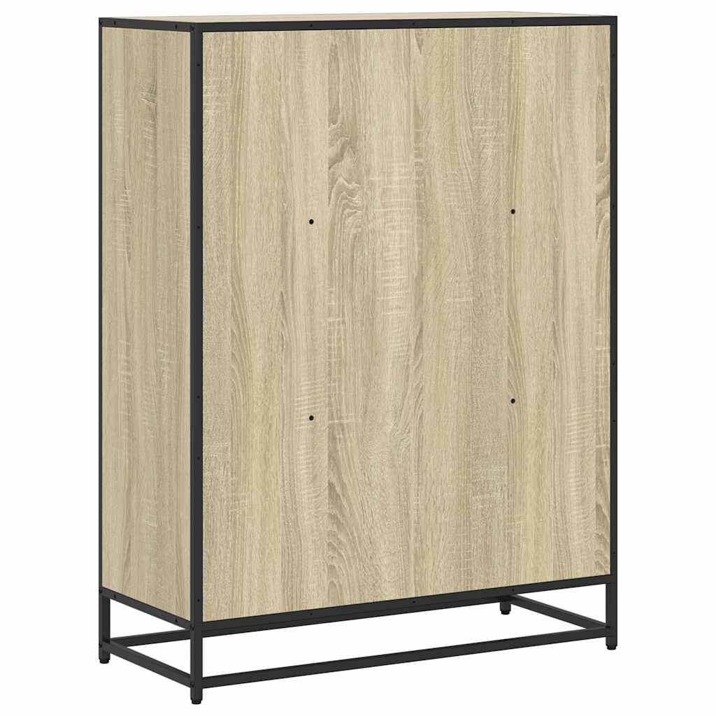 vidaXL Bücherschrank Sonoma-Eiche 80,5x35x107,5 cm Holzwerkstoff