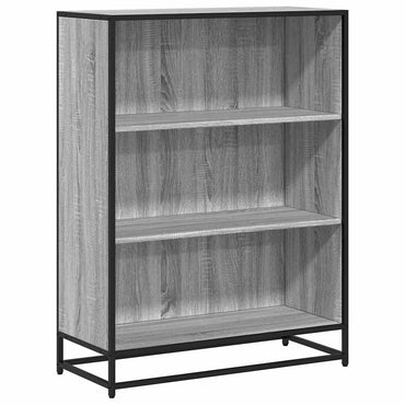 vidaXL Bücherregal Grau Sonoma 80,5x35x107,5 cm Holzwerkstoff