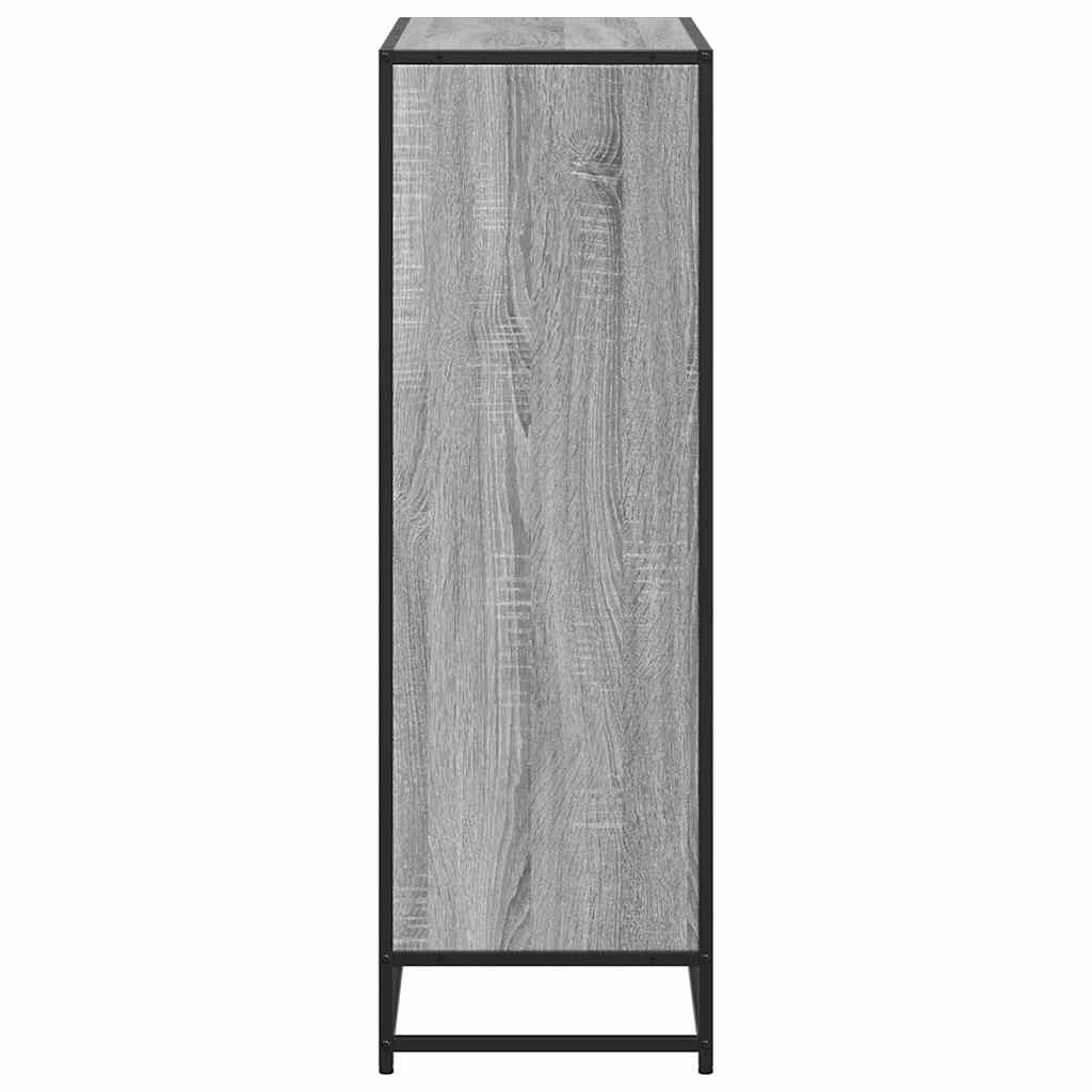 vidaXL Bücherregal Grau Sonoma 80,5x35x107,5 cm Holzwerkstoff