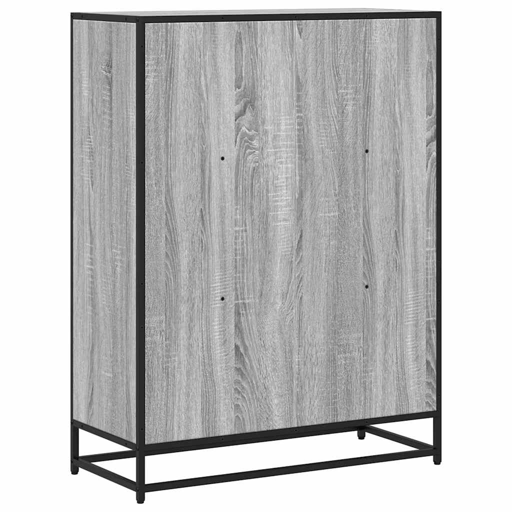 vidaXL Bücherregal Grau Sonoma 80,5x35x107,5 cm Holzwerkstoff
