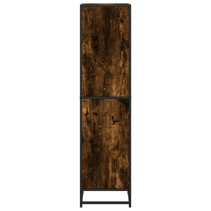 vidaXL Bücherregal Räuchereiche 40x35x139 cm Holzwerkstoff
