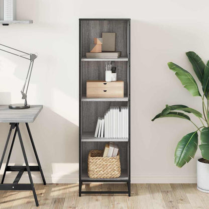 vidaXL Bibliothèque gris Sonoma 40x35x139 cm Aggloméré