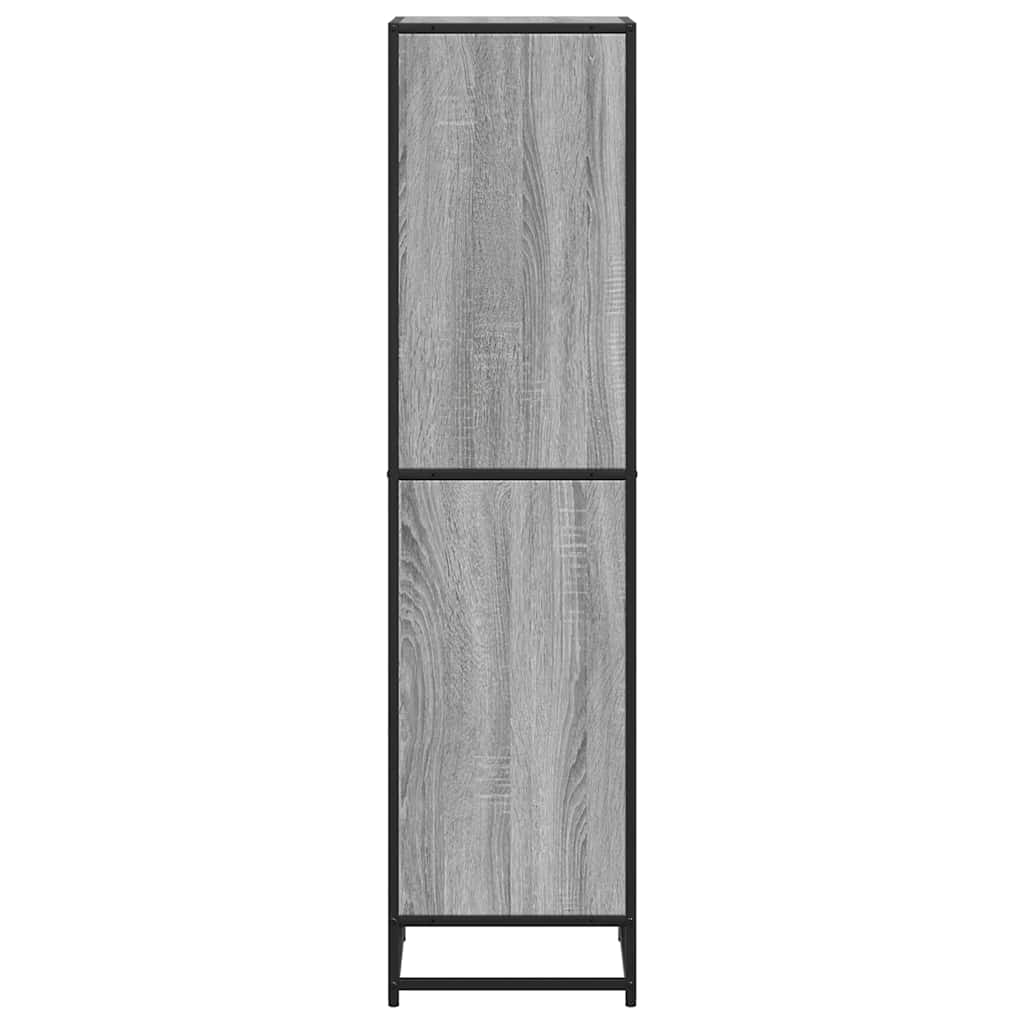 vidaXL Bibliothèque gris Sonoma 40x35x139 cm Aggloméré