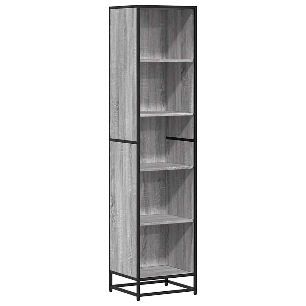 vidaXL Bibliothèque gris Sonoma 40x35x170,5 cm bois d'ingénierie