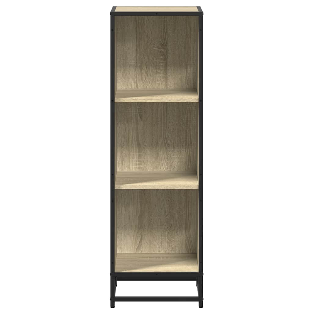 vidaXL Étagère à livres en aggloméré coloris chêne sonoma 33,5x33x107,5 cm