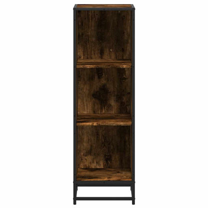 vidaXL Étagère à livres chêne fumé 33,5x33x107,5 cm bois d'ingénierie