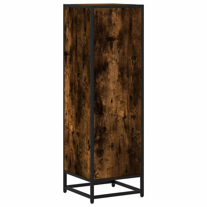 vidaXL Étagère à livres chêne fumé 33,5x33x107,5 cm bois d'ingénierie