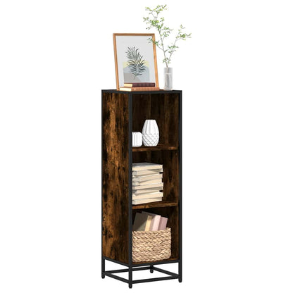 vidaXL Étagère à livres chêne fumé 33,5x33x107,5 cm bois d'ingénierie