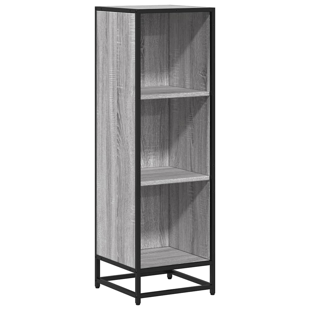 vidaXL Bibliothèque grise Sonoma 33,5x33x107,5 cm en bois d'ingénierie