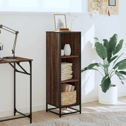 vidaXL Bücherregal Braun Eichen-Optik 33,5x33x107,5 cm Holzwerkstoff