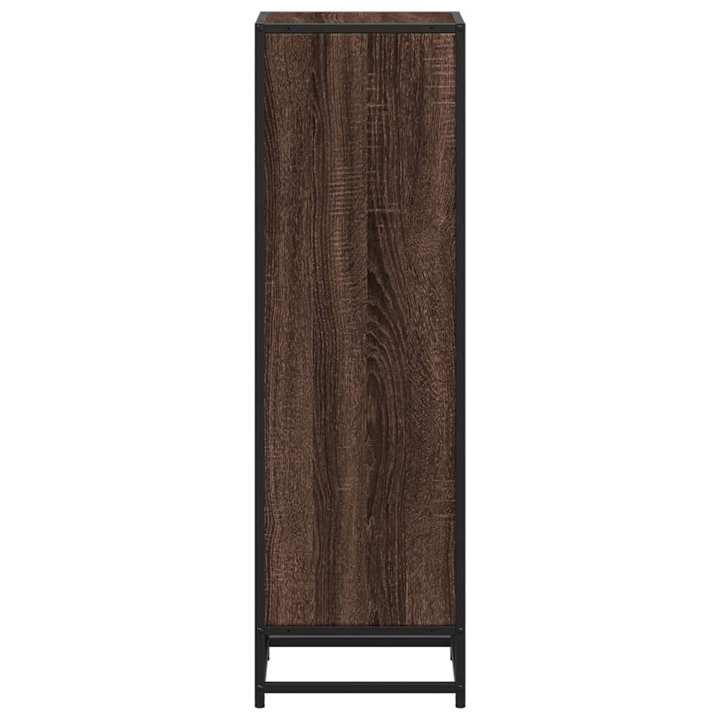 vidaXL Bücherregal Braun Eichen-Optik 33,5x33x107,5 cm Holzwerkstoff
