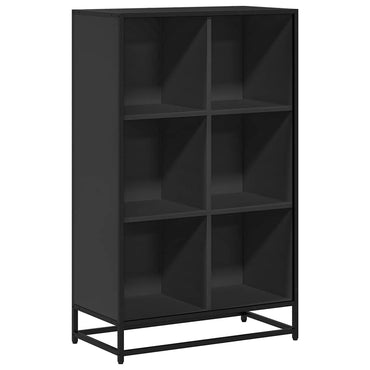 vidaXL Bibliothèque noire 65,5x33x107,5 cm en bois d'ingénierie