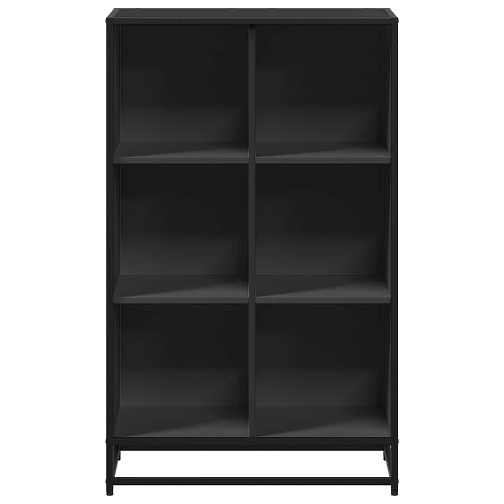 vidaXL Bibliothèque noire 65,5x33x107,5 cm en bois d'ingénierie
