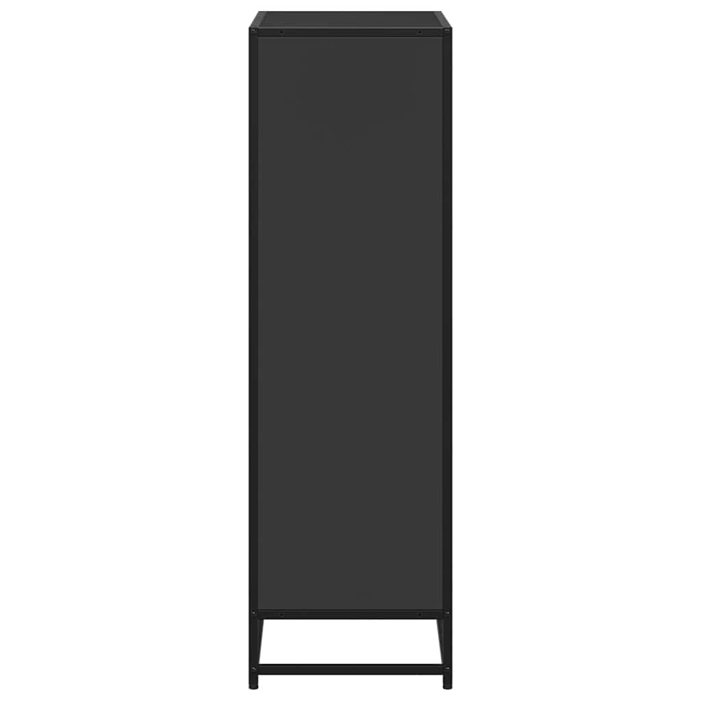 vidaXL Bibliothèque noire 65,5x33x107,5 cm en bois d'ingénierie
