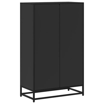 vidaXL Bibliothèque noire 65,5x33x107,5 cm en bois d'ingénierie