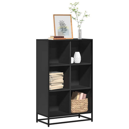 vidaXL Bibliothèque noire 65,5x33x107,5 cm en bois d'ingénierie