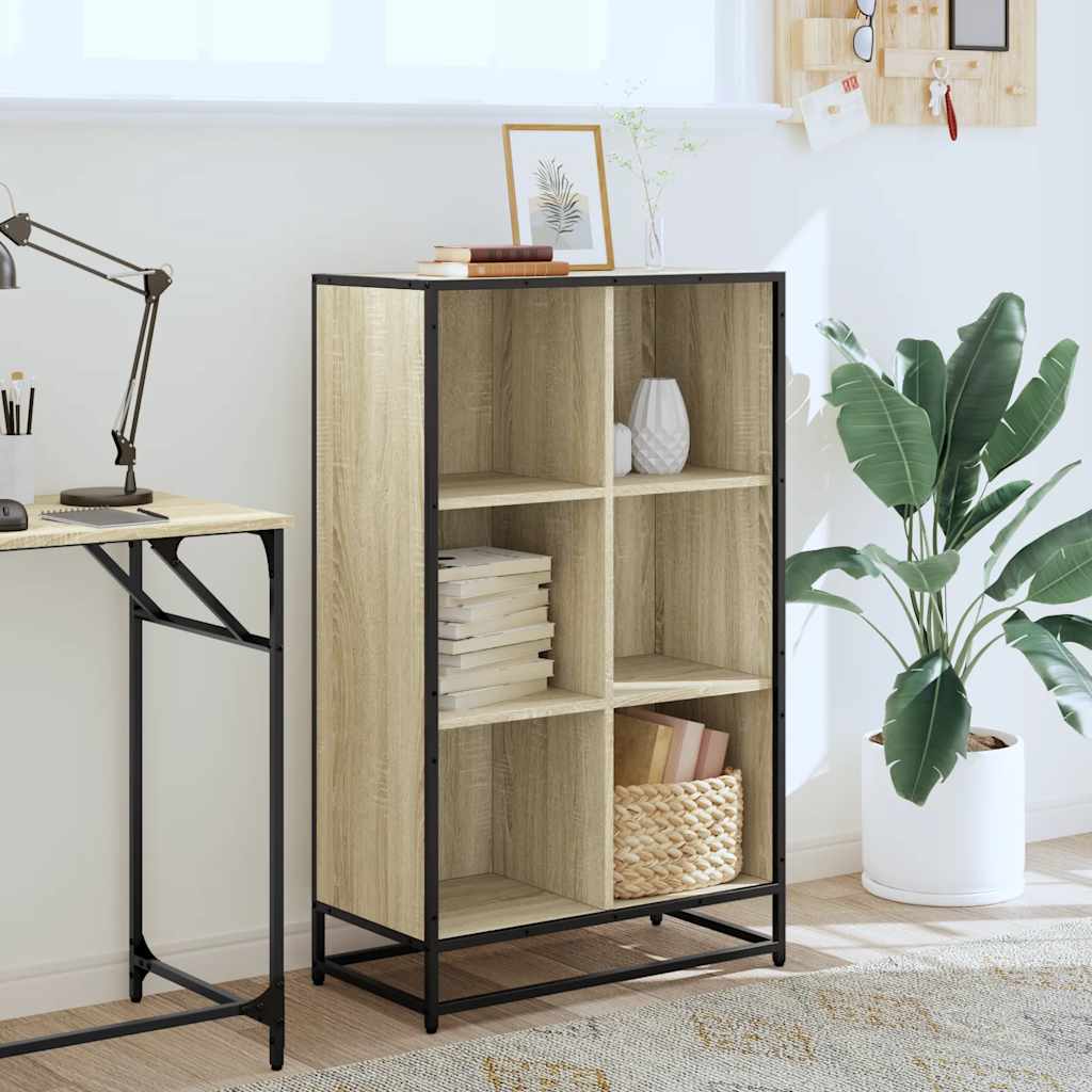 vidaXL Bibliothèque Chêne Sonoma 65,5x33x107,5 cm Bois d'ingénierie