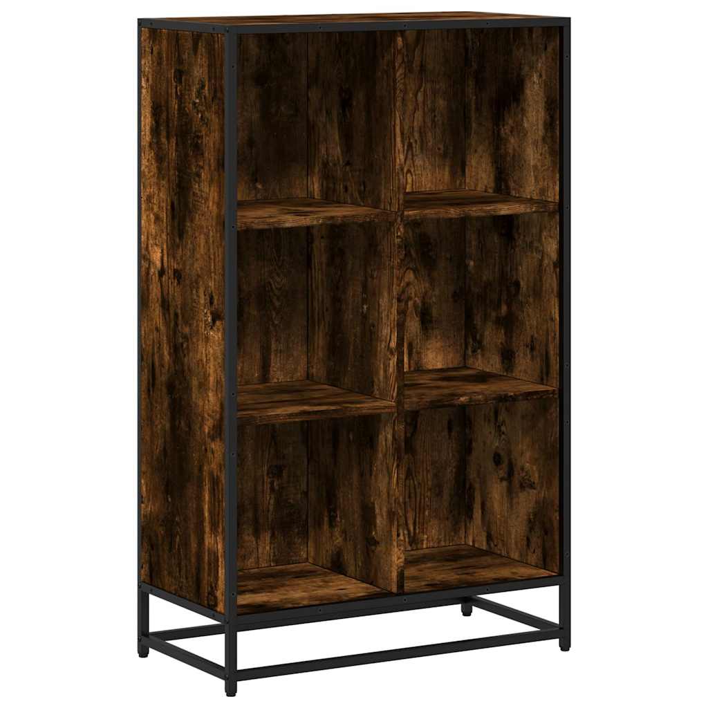 vidaXL Bibliothèque chêne fumé 65,5x33x107,5 cm bois d'ingénierie