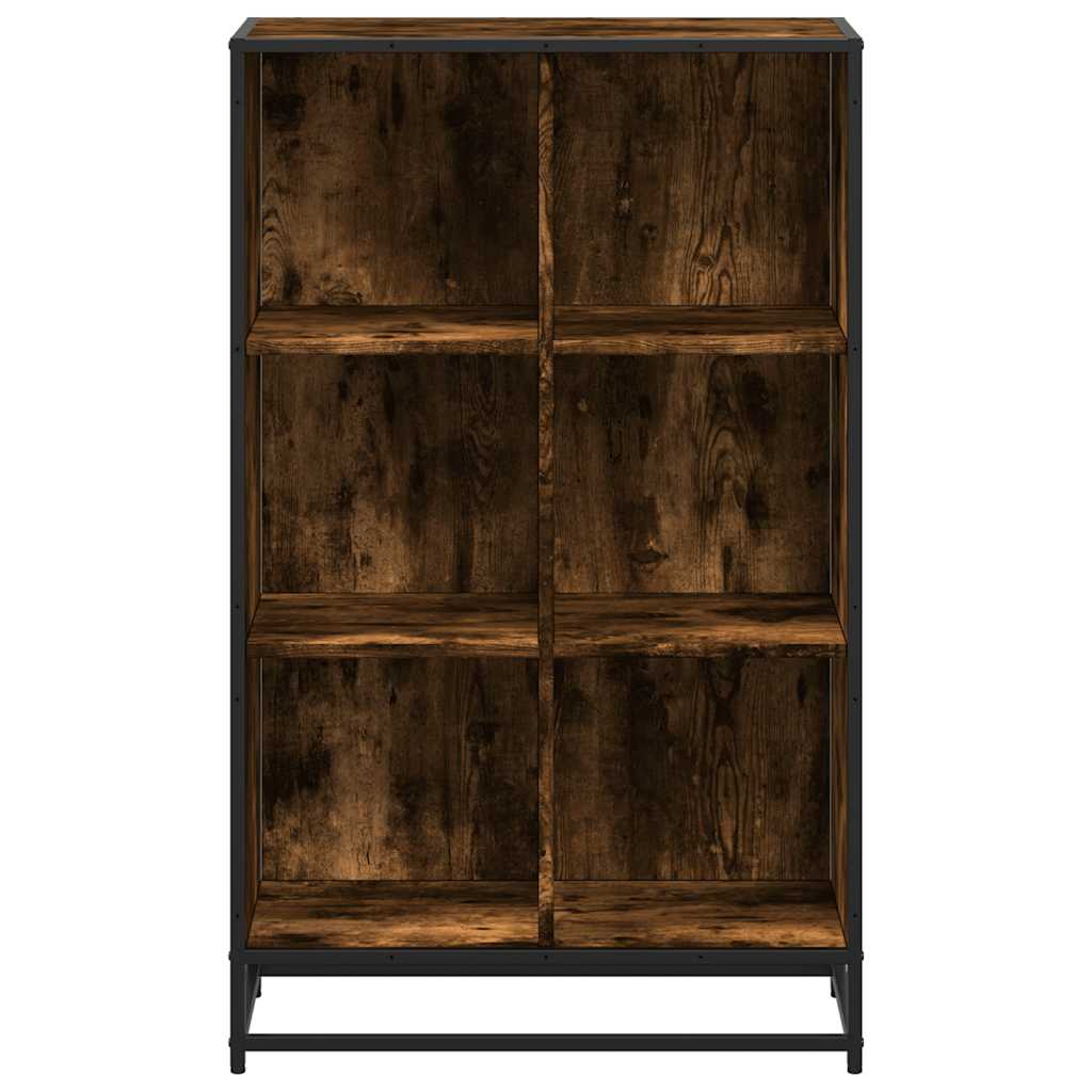 vidaXL Bibliothèque chêne fumé 65,5x33x107,5 cm bois d'ingénierie