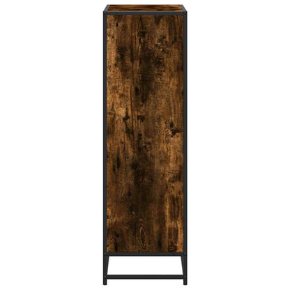 vidaXL Bibliothèque chêne fumé 65,5x33x107,5 cm bois d'ingénierie