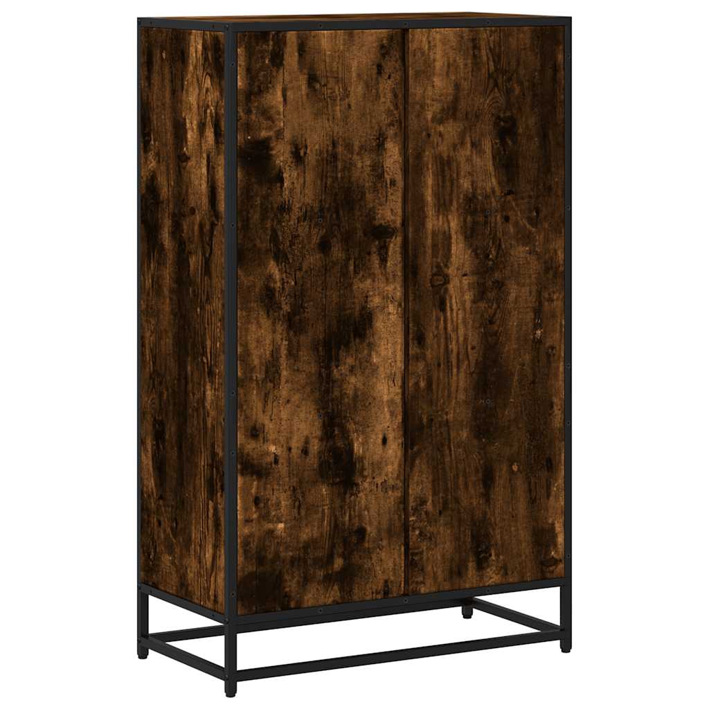 vidaXL Bibliothèque chêne fumé 65,5x33x107,5 cm bois d'ingénierie