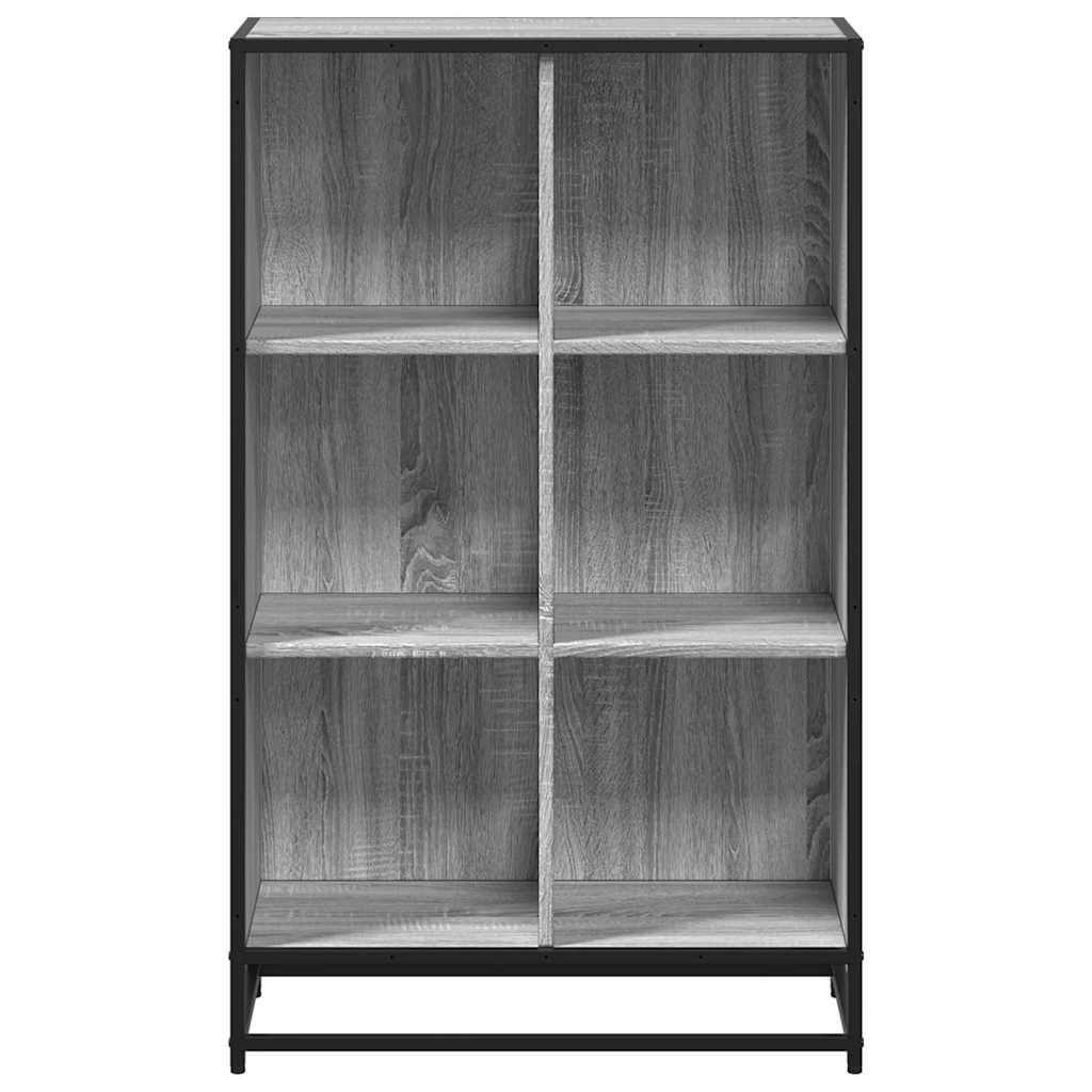 vidaXL Bibliothèque Gris Sonoma 65,5x33x107,5 cm Bois d'ingénierie