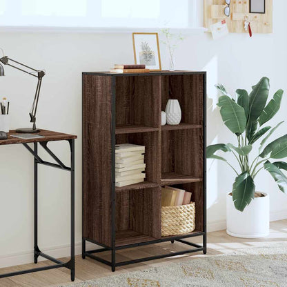 vidaXL Bibliothèque aspect chêne marron 65,5x33x107,5 cm en bois d'ingénierie