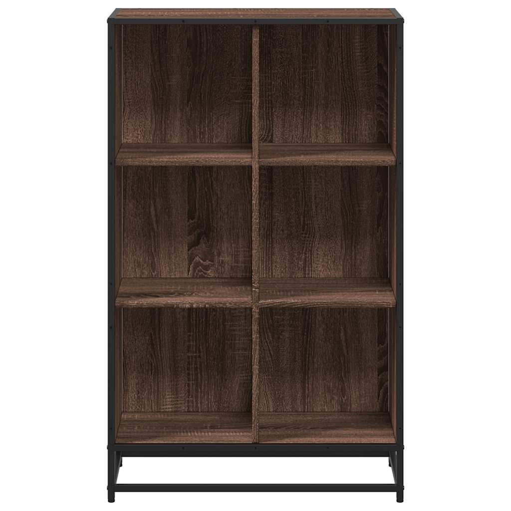 vidaXL Bibliothèque aspect chêne marron 65,5x33x107,5 cm en bois d'ingénierie