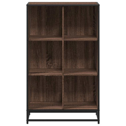 vidaXL Bibliothèque aspect chêne marron 65,5x33x107,5 cm en bois d'ingénierie