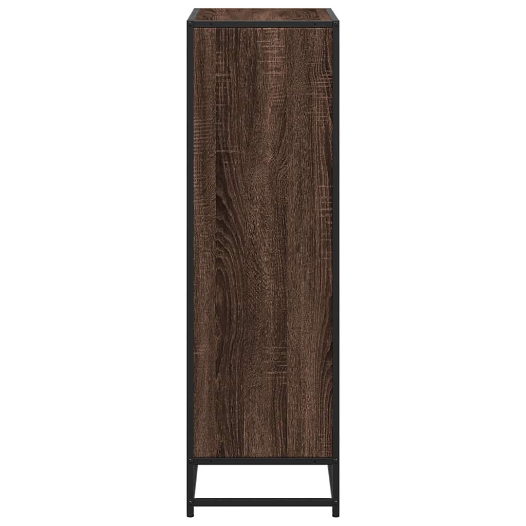 vidaXL Bibliothèque aspect chêne marron 65,5x33x107,5 cm en bois d'ingénierie