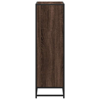 vidaXL Bibliothèque aspect chêne marron 65,5x33x107,5 cm en bois d'ingénierie