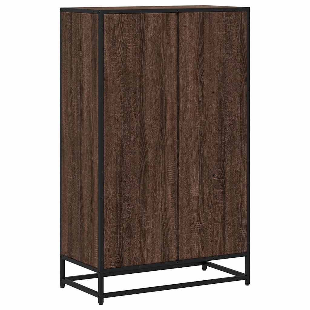 vidaXL Bibliothèque aspect chêne marron 65,5x33x107,5 cm en bois d'ingénierie