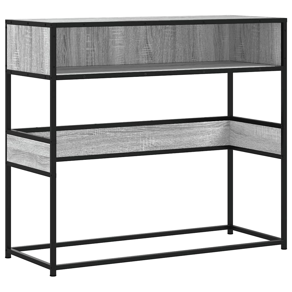 vidaXL Konsolentisch Grau Sonoma 90x35x80 cm Holzwerkstoff