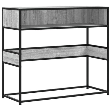 vidaXL Konsolentisch Grau Sonoma 90x35x80 cm Holzwerkstoff