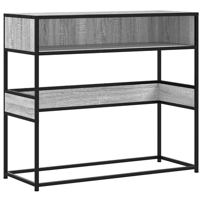 vidaXL Konsolentisch Grau Sonoma 90x35x80 cm Holzwerkstoff