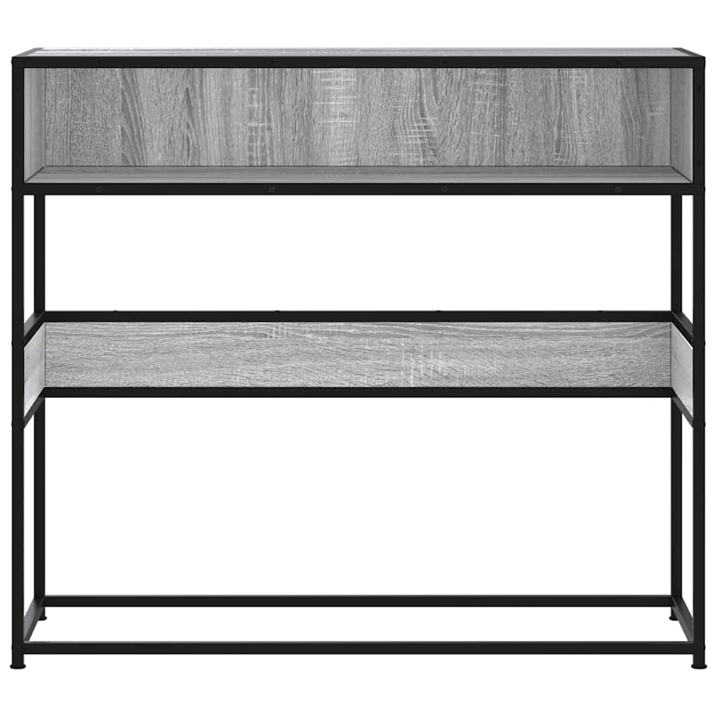 vidaXL Konsolentisch Grau Sonoma 90x35x80 cm Holzwerkstoff