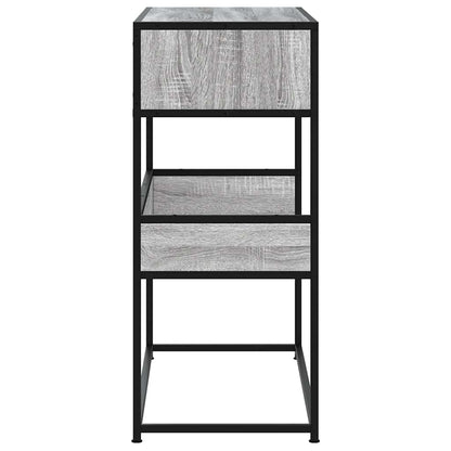vidaXL Konsolentisch Grau Sonoma 90x35x80 cm Holzwerkstoff