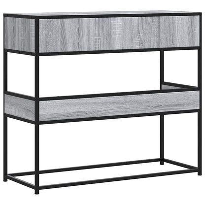 vidaXL Konsolentisch Grau Sonoma 90x35x80 cm Holzwerkstoff