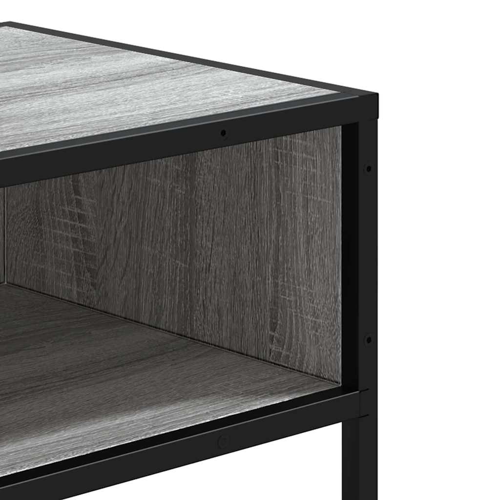 vidaXL Konsolentisch Grau Sonoma 90x35x80 cm Holzwerkstoff
