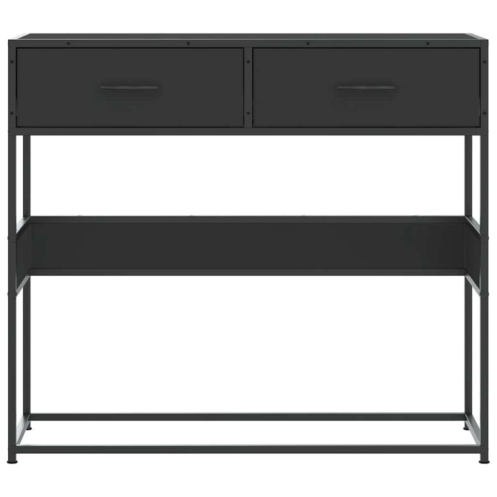vidaXL Konsolentisch Schwarz 90x35x80 cm Holzwerkstoff