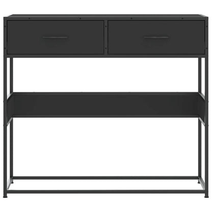 vidaXL Konsolentisch Schwarz 90x35x80 cm Holzwerkstoff