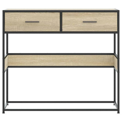 vidaXL Konsolentisch Sonoma-Eiche 90x35x80 cm Holzwerkstoff