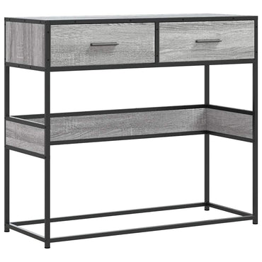 vidaXL Konsolentisch Grau Sonoma 90x35x80 cm Holzwerkstoff