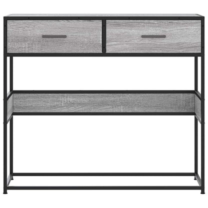 vidaXL Konsolentisch Grau Sonoma 90x35x80 cm Holzwerkstoff