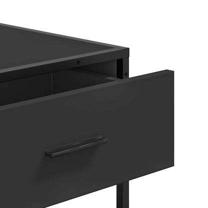 vidaXL Console Noir 90x35x80 cm Bois d'ingénierie