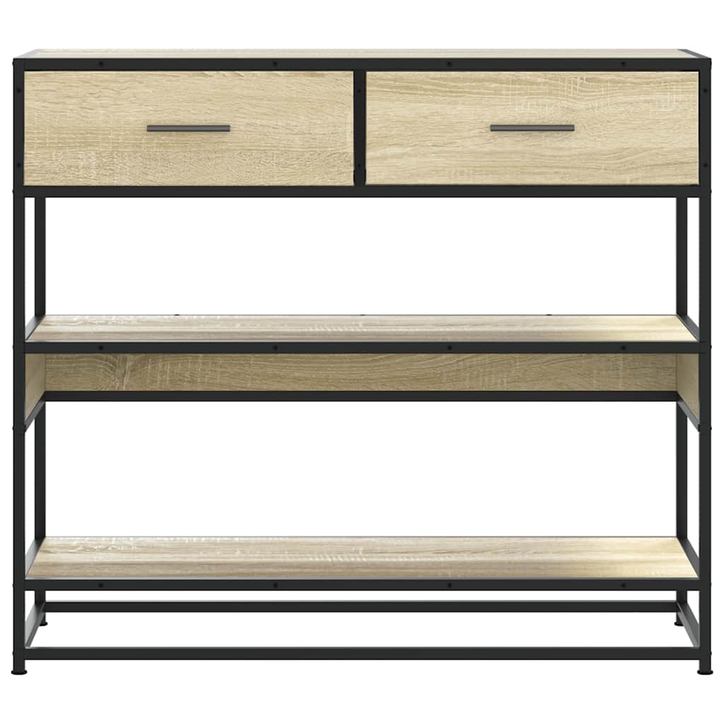 vidaXL Console chêne sonoma 90x35x80 cm Bois d'ingénierie