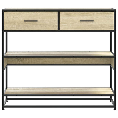 vidaXL Console chêne sonoma 90x35x80 cm Bois d'ingénierie