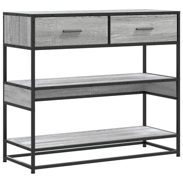 vidaXL Console Gris Sonoma 90x35x80 cm Bois d'ingénierie
