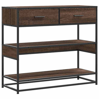 vidaXL Konsolentisch Braun Eichen-Optik 90x35x80 cm Holzwerkstoff